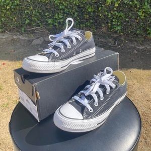 Black and white Converse